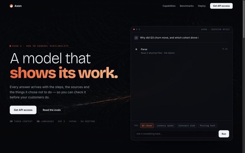 Axon — live prototype by Gideon Awolesi