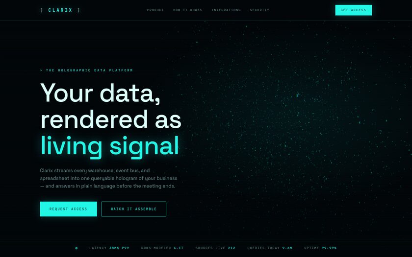 Clarix — live prototype by Gideon Awolesi