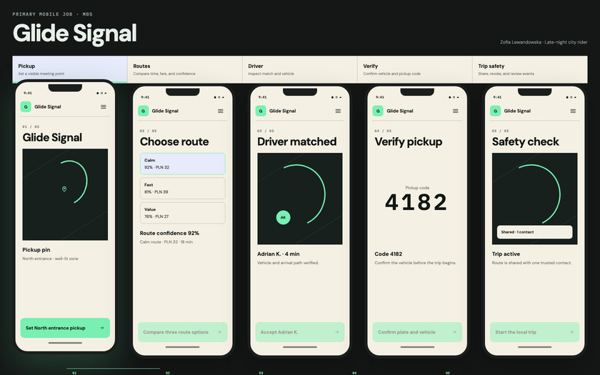 Glide Signal — live prototype by Gideon Awolesi