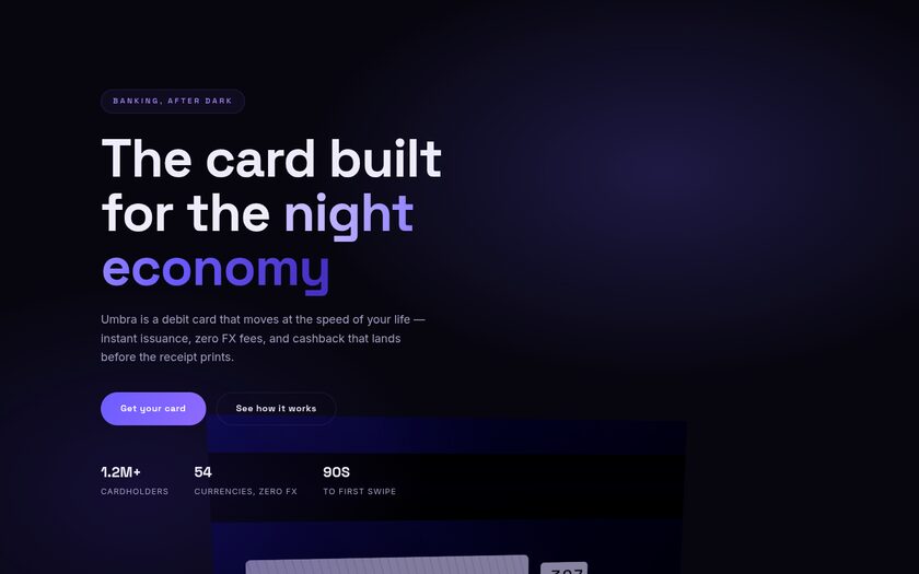 Umbra — live prototype by Gideon Awolesi