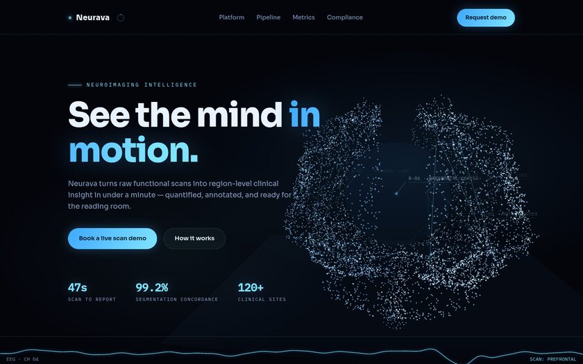 Neurava — live prototype by Gideon Awolesi