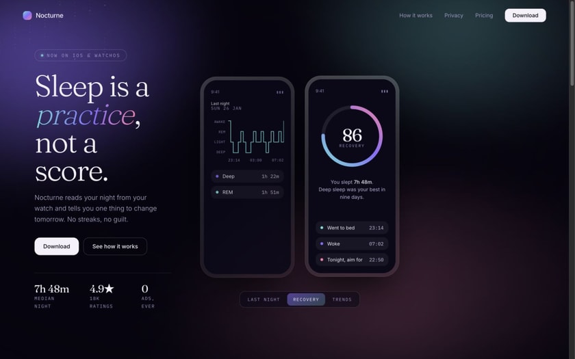Nocturne — live prototype by Gideon Awolesi