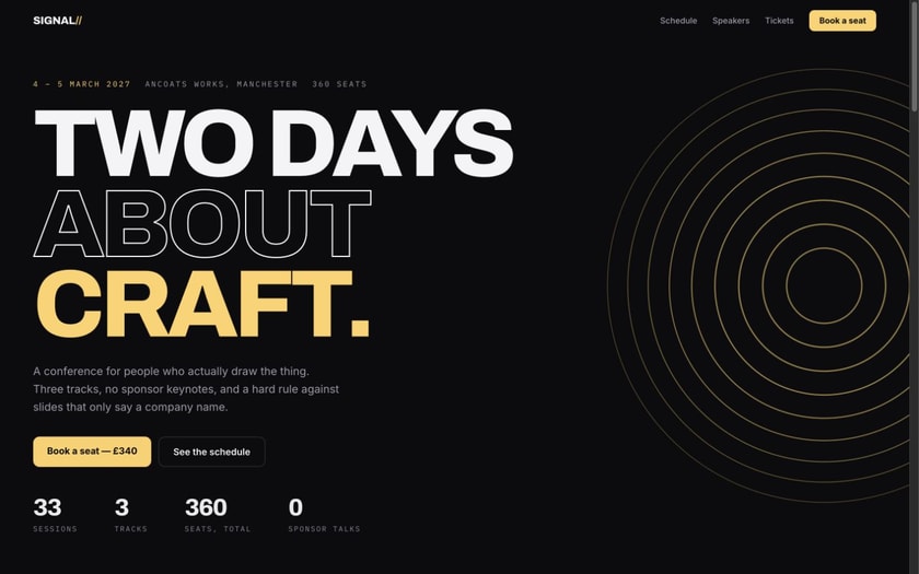 Signal — live prototype by Gideon Awolesi