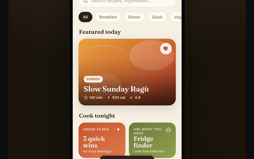 Simmer — live prototype by Gideon Awolesi